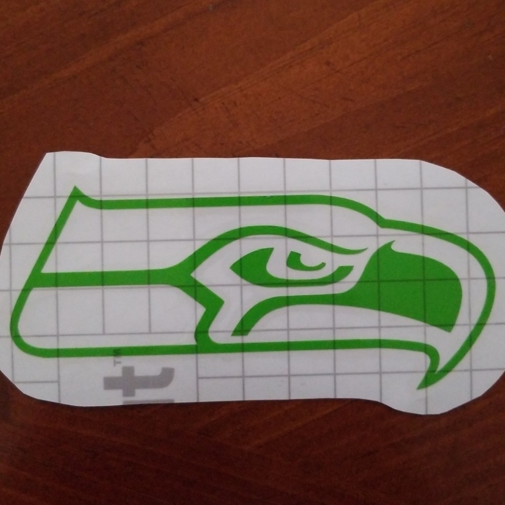 Seattle Seahawk vinyl decal